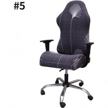 Housse de chaise de Gamer, en Spandex extensible, sans accoudoirs, imprimée, pour plateau tournant, pour la maison