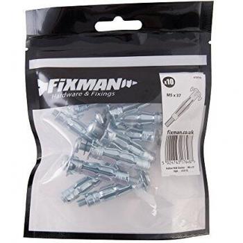 Hollow Wall Anchor Set – Fixman 413113, M5 × 37mm, Pack of 10