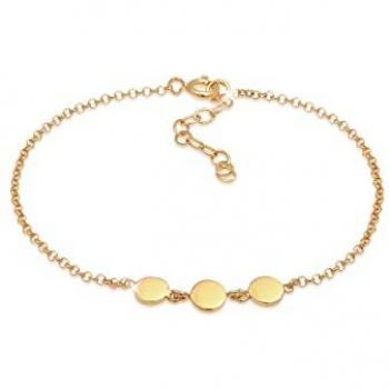 Bracciale con Piastrine in Argento Sterling 925 per Donna