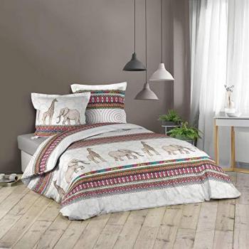 Dynamic24 Bettwäsche, Jersey, 3 teilig, 240x220cm Baumwolle Bett