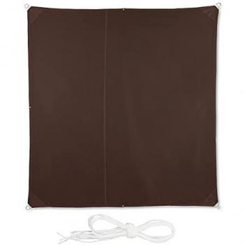 3x3m Waterproof Brown Shade Sail with UV Protection