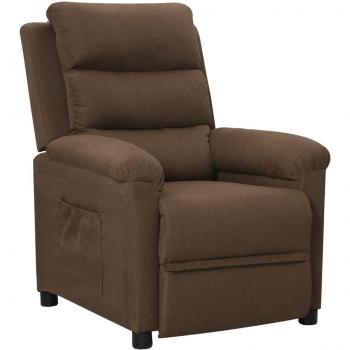 VidaXL Relaxsessel aus braunem Stoff