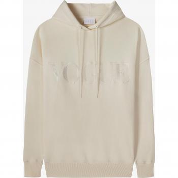 VOGUE Tonal Cream Hoodie