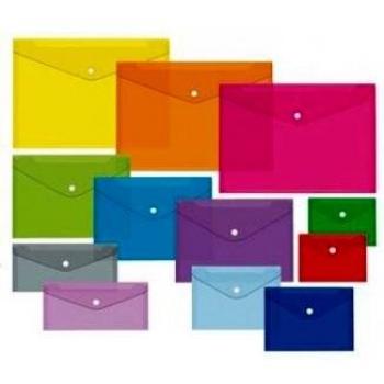 Sacchettini con bottoncino in plastica per biglietti da visita (100 pezzi) (Codice 4302)