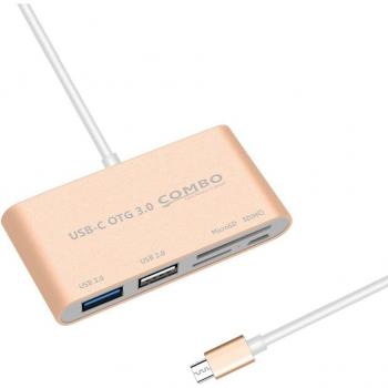 USB C Multi-Combo Hub with Card Reader, HDMI, Ethernet for Macbook Pro