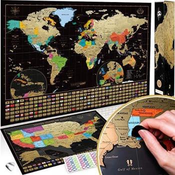 Golden Globe & States Scratch Map Collection