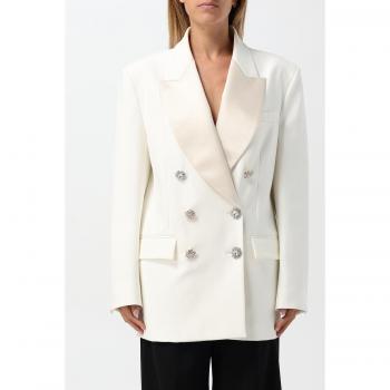 Blazer Pinko en coton blanc pour femmes – 44