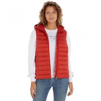Doudoune Tommy Hilfiger LW PADDED GLOBAL STRIPE VEST Rouge EU XL
