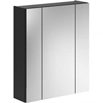 Spiegelschrank LINUS schwarz Spiegel Spanplatte B/H/T: ca. 60x70x18 cm