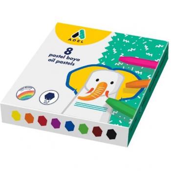 Adel Vivid Oil Pastels, 11.5 mm, Sliding Cardboard Case, 8-24 Colour Options