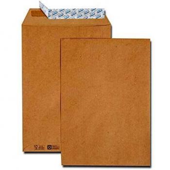 Selbstklebende Versandtaschen Green ECO, C4, 229 x 324 mm, braun