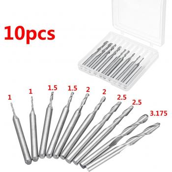 Molino CNC Punta Carburo Mango y Punta Bola – Pack 10