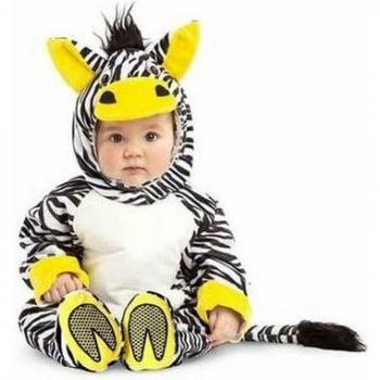 Baby Zebra Costume, 7 Months, Dual-Tone Black