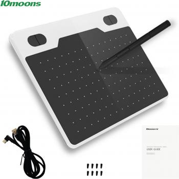 Tablette graphique T503 10 lunes 6x3,9 pouces ultralégère pour création artistique