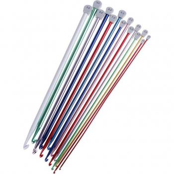 Ganchos de punto tunecinos de aluminio 2,5mm a 5,5mm