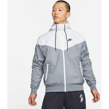 Veste légère Nike Sportswear Gris & Blanc 2XL