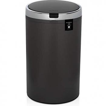 Poubelle à Capteur Les Collectors, Métal, Gris Foncé, 30 L