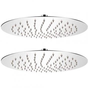 Stainless Steel Shower Head 2 pcs Ø 25 cm