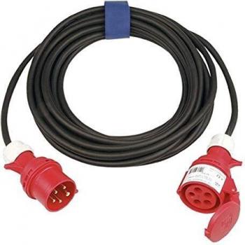 CEE-Kabel 32 A 400 V 10 m H07RN-F 5 x 4 mm² schwarz IP44