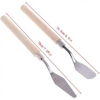 2-Pack Stainless Steel Mixing Spatulas
