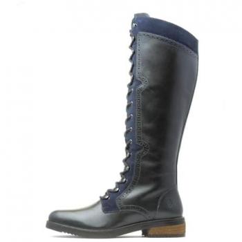 Blu Nero Stivali Donna Rudy Hush Puppies
