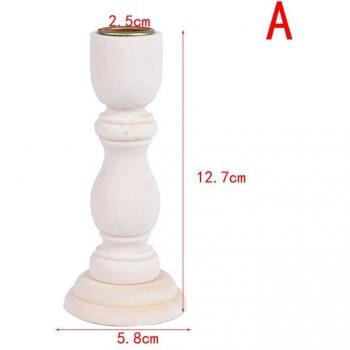 Candelabro Retro de Madera para Eventos