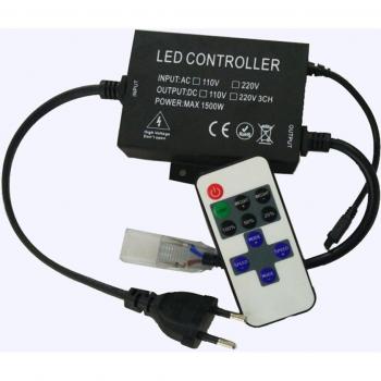 1500W Dual‑Voltage LED Dimmer & Remote Control (110V / 220V) with 11 Keys – EU/US Compatible