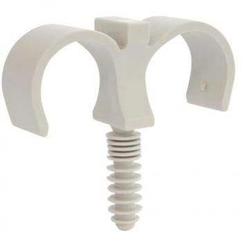 Pack de 10 clips doubles tubes D20 mm