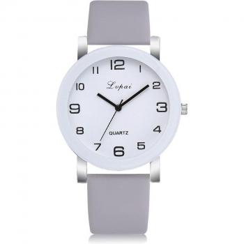 LVPAI Elegant Quarzuhr mit Lederarmband für Frauen