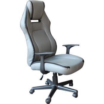 Sedia di Lavoro & Gaming Misano in Pelle Grigio Chiaro