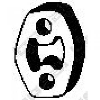 BOSAL Bandes de caoutchouc, échappement 255-047 VW,AUDI,FORD,Golf V Schrägheck (1K1),Polo Schrägheck (6R1, 6C1),POLO (9N_),TOURAN (1T1, 1T2)