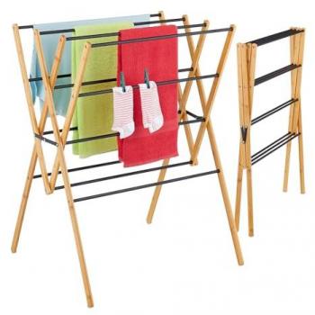 Torre Stendibiancheria Relaxdays 12 Aste Nero