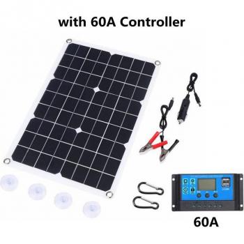 Panneau Solaire Nomade 180 W – Dual USB & Chargeur Solaire 30 A/60 A