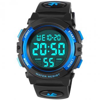 Water-resistant Digital Watch for Children with Alarm and Stopwatch Function