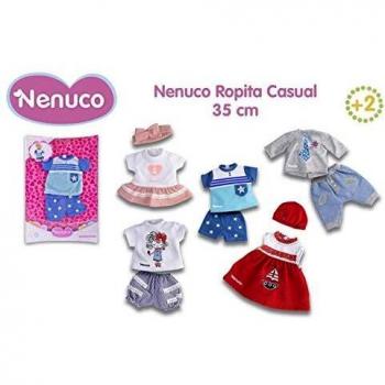 Nenuco Ropita Casual de 35cm con Corbata Azul Estilo Elegante