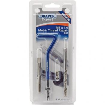 Draper Expert M6 x 1.0 Metric Thread Repair Kit with Helicoil Inserts | 21715