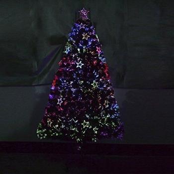 Árbol Artificial de Abeto 180 cm con Soporte y Decoraciones Navideñas LED Multicolor