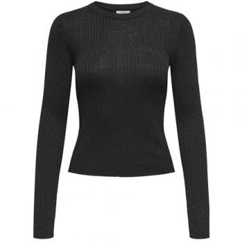 JDY Maglioncino Nero con Filo Lurex