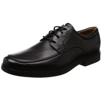 Clarks Un Aldric Park, Scarpe Stringate, Nero, 41.5 EU