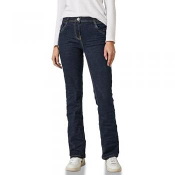 Cecil Damen Gerade Jeans Gr. 27, Länge 32, unifarben