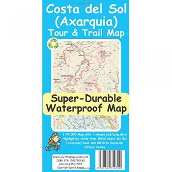 David Brawn Costa del Sol (Axarquia) Tour and Trail Map
