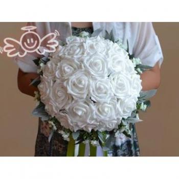 Bouquet de mariage pas cher en mousse