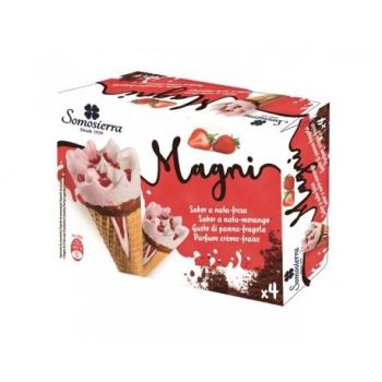 Fresa en Cono de Helado Somosierra 120 ml x4