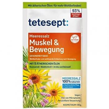 Tetesept Baño de Sal para Músculos y Movimiento 80g