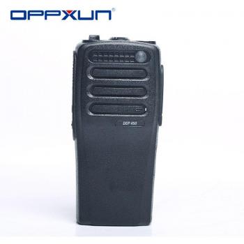 Oppxun Zwarte Shell met Voorste Knoppen voor Motorola Xir P3688