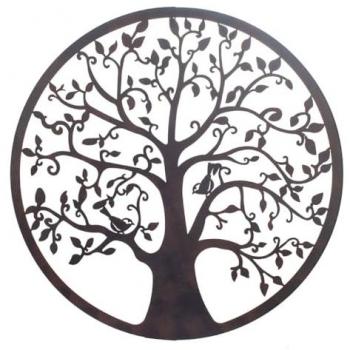 Plaque décorative noire en métal 80x1x80 cm – Signes Grimalt