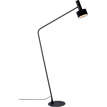 Stehlampe Arietta, schwarzer Samtschirm