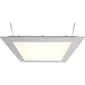 Schlichte LED Wandeinbauleuchte silber 2700K warmweiß
