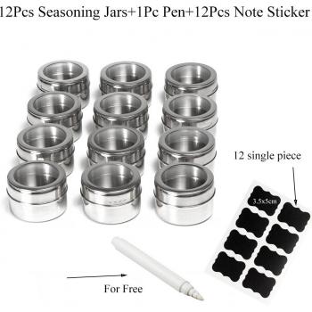 Unibird Magnetic Spice Jar Set with Tags