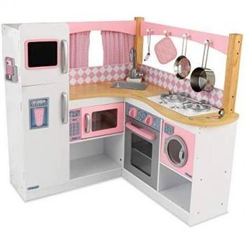KidKraft Grand Gourmet Eckküche, rosa & weiß
